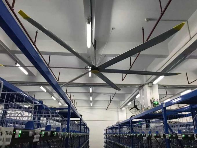 Grote Hvls-Energie - van de de Plafondventilatoruitlaat van besparings de Industriële Pmsm Grote Ventilator voor Luchtkoeling en Ventilatie in Landbouw en veeteelt