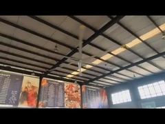 Grote luchtstroom 7,3m 24ft industriële HVLS ventilator met PMSM motor en energiebesparende functie