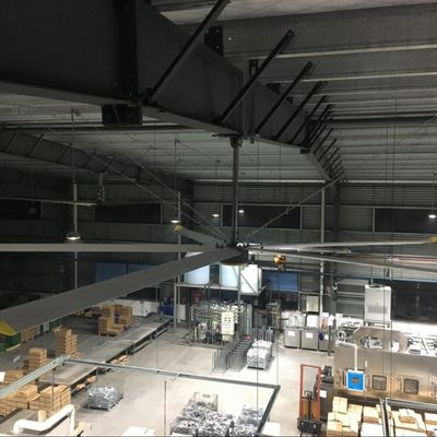 Permanente magneetmotor 18FT 5.5M Grote industriële plafondventilatoren