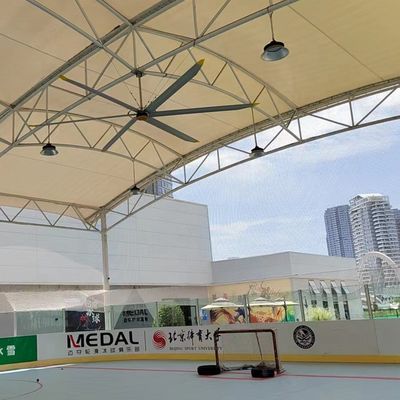 Goede prijs. 5.0m 16FT HVLS Plafondventilator Elektrieke AC aangedreven PMSM Motor Luchtkoeling Ventilatie online