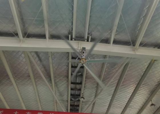 Goede prijs. 1.5kw PMSM Motor Al Mg Alloy Reuzen plafondventilatoren 380AC Voor Indoor Sportspace online