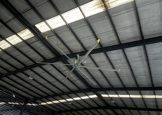 Goede prijs. Aluminiumblad Industrial Hvls Plafondventilator Voor Warehouse Farm Uitlaat Pmsm Motorventilator online
