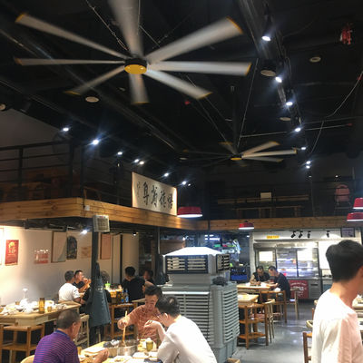 Goede prijs. Al-Mg legeringsbladen 2.4m 8ft PMSM HVLS ventilatoren voor luchtkoeling in restaurant en food court online