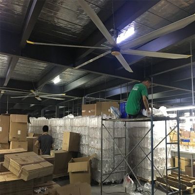 Goede prijs. BLCD motor 5,0m 16ft grote luchtstroom HVLS plafondventilator voor luchtkoeling en ventilatie online