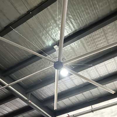 Goede prijs. PMSM motor aangedreven grote HVLS plafondventilatoren voor kabel productie werkplaats luchtkoeling online