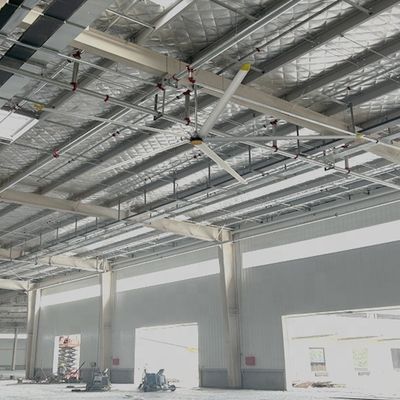 Goede prijs. 380/220V Motor Type PMSM Dc Borstelloze Externe Rotor 7.3m 24FT Luchtgekoelde industriële plafondventilator met 6 bladbladen online