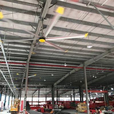 Goede prijs. Aluminium-magnesiumlegering 6.1m 20ft HVLS industriële plafondventilatoren voor melkveehouderijventilatie online