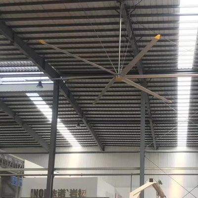 Goede prijs. 380V/220V 1,5 kW HVLS industriële plafondventilator voor energiebesparende koeling in magazijnen online