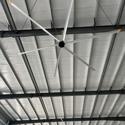 Goede prijs. Ventilatordiameter 8FT-24FT PMSM Motorgedreven HVLS plafondventilator voor kabelproductiewerkplaats online
