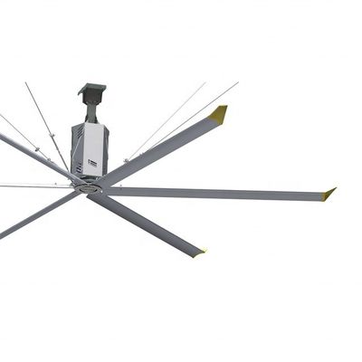 7.3m 24ft versnellingsbak Industriële HVLS plafondventilator voor koeienhok veehouderij Al-Mg legeringsbladen