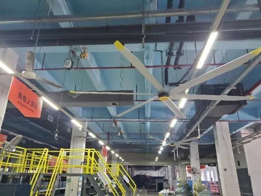 Goede prijs. Grote industriële PMSM Hvls plafondventilator 7,3m voor luchtkoeling ventilatie online